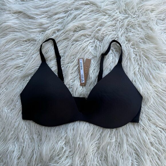 Skims Wireless Super Push up Bra Onyx Size 40C - Picture 1 of 6